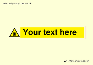 Custom Laser Hazard Sign